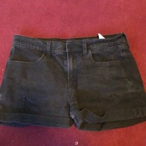 old navy black shorts